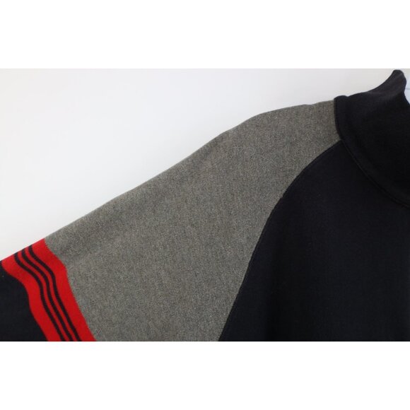 Vtg 90s Polo Sport Ralph Lauren Mens L Spell Out Striped Knit Half Zip Sweater - Picture 8 of 14